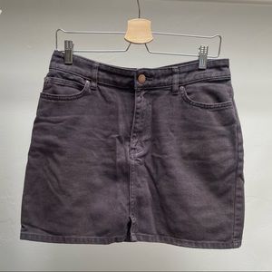 Billabong grey wash denim skirt